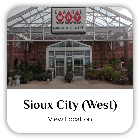 West Sioux City, Iowa, Earl May Garden Center storefront.